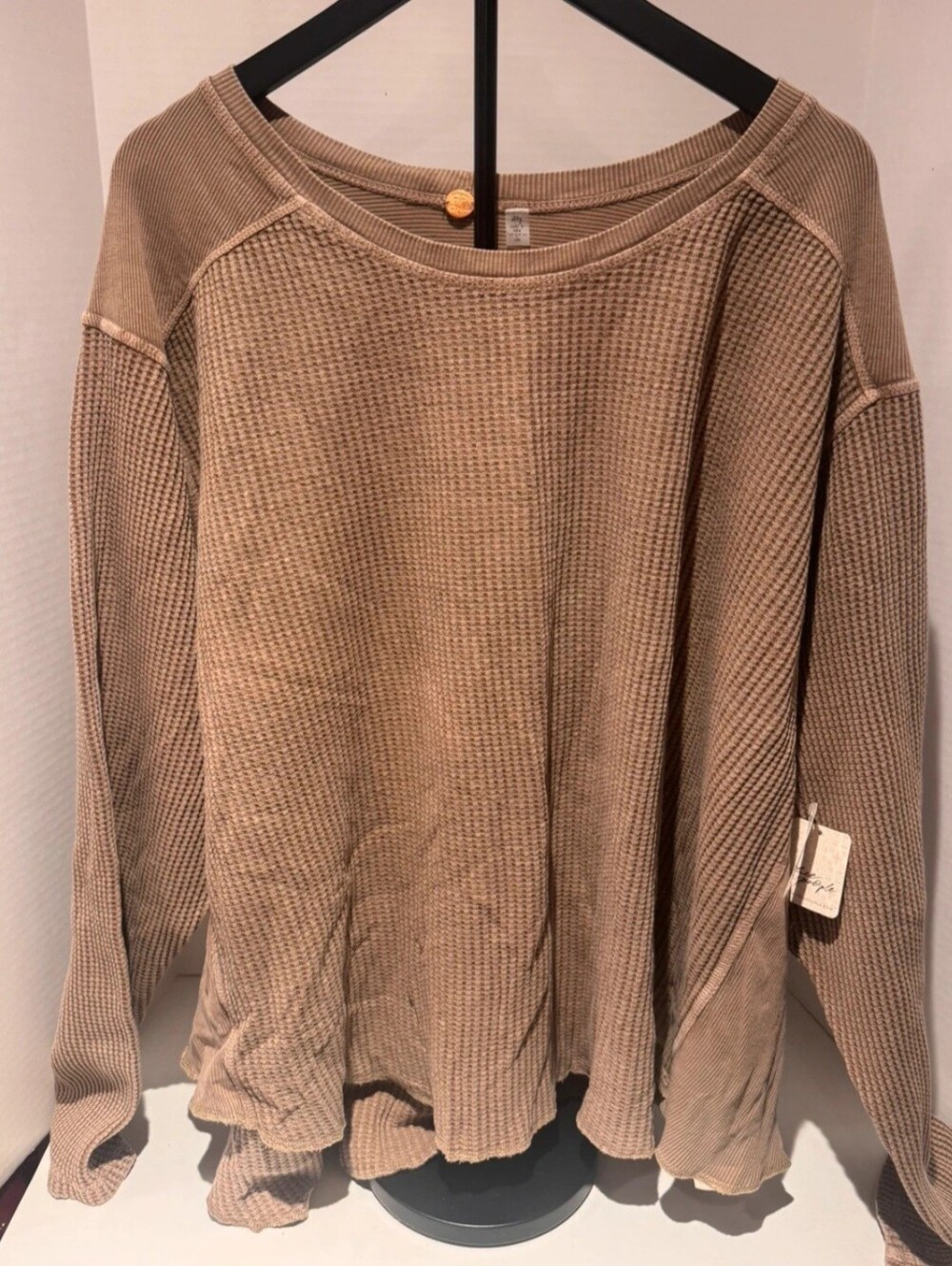 Free People Waffle-Knit Top